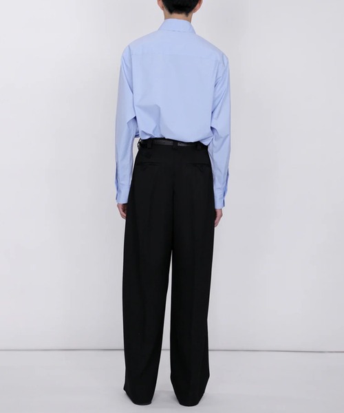 th products(ティーエイチプロダクト)の「【th products/ティーエイチプロダクツ】Extra Volumed Tapered Pants(スラックス・メンズ・グレー/ブラック・1/2)」の10枚目の写真