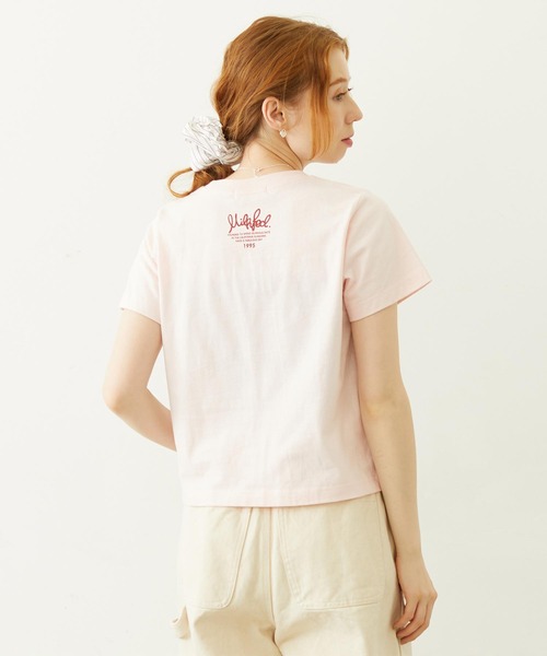 MILKFED.(ミルクフェド)の「HANDWRITTEN HEART COMPACT S/S TEE(Tシャツ/カットソー・レディース・オフホワイト/ライトピンク/チャコール・M/S)」の9枚目の写真