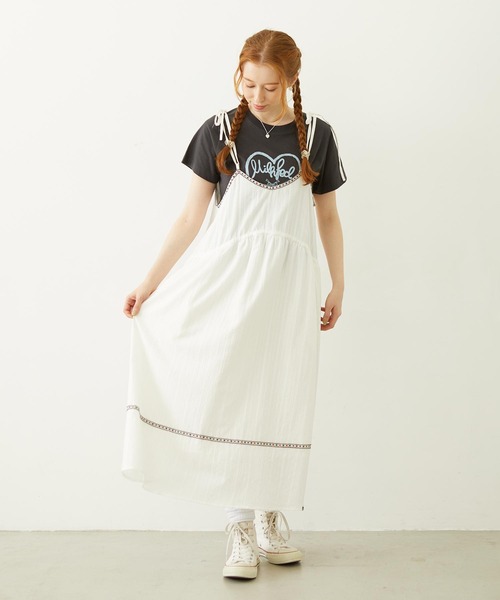 MILKFED.(ミルクフェド)の「HANDWRITTEN HEART COMPACT S/S TEE(Tシャツ/カットソー・レディース・オフホワイト/ライトピンク/チャコール・M/S)」の22枚目の写真