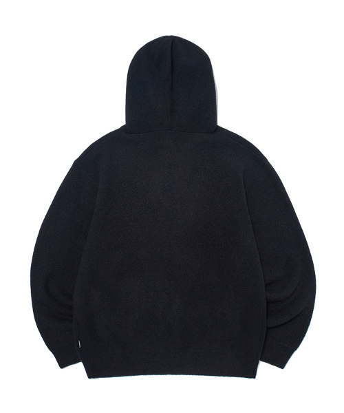 WKNDRS(ウィーキャンドース)の「HAIRY KNIT ZIPUP HOODIE (BLACK)(パーカー・レディース・その他・X-LARGE/MEDIUM/LARGE)」の2枚目の写真