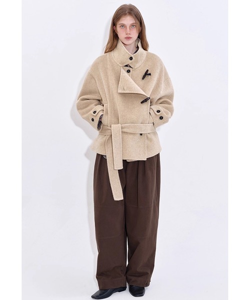 ダブルフェイス ウールハーフコート FD25W114【Fano Studios】【2025AW