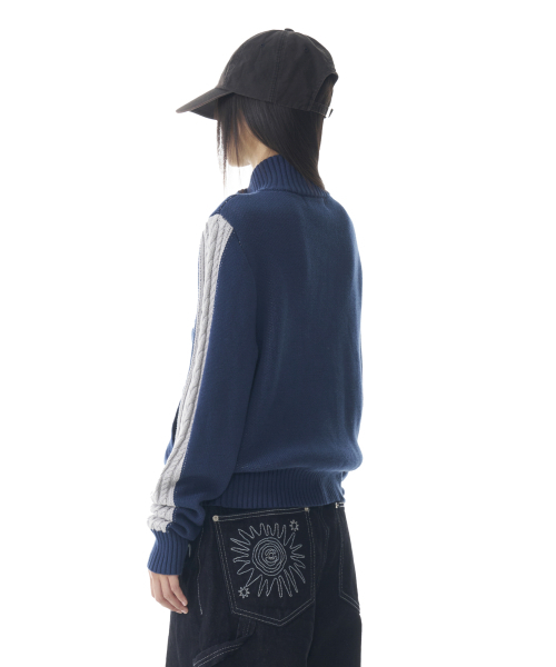 AAKAM(アーカム)の「Sun Jacquard Zip-Up Sweater (Navy)(ニット/セーター・レディース・その他・1/2)」の7枚目の写真