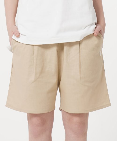 GAKKAI UNIONS(ガッカイユニオンズ)の「リネンワンワンショートパンツベージュ(その他パンツ・レディース・その他・SMALL/LARGE/MEDIUM)」の1枚目の写真