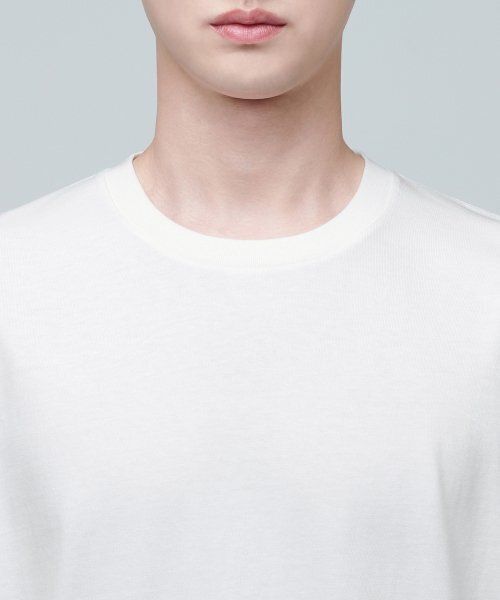 MUSINSA STANDARD（ムシンサスタンダード）の「レイヤードクルーネックTシャツ_通常丈 [クリーム]（Tシャツ/カットソー・メンズ・その他・SMALL/MEDIUM/LARGE/X-LARGE/XX-LARGE/X-SMALL）」の10枚目の写真