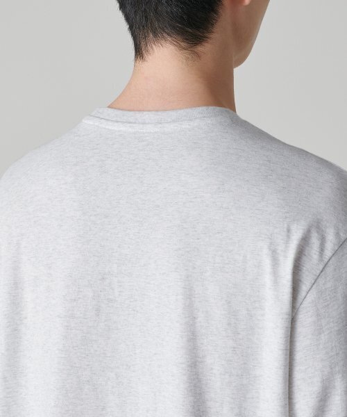 MUSINSA STANDARD（ムシンサスタンダード）の「[クールタンダード] クルーネック長袖Tシャツ [メランジライトグレー]（Tシャツ/カットソー・メンズ・その他・XX-LARGE/XXX-LARGE/MEDIUM/LARGE/X-LARGE）」の4枚目の写真