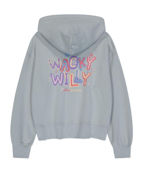 Wacky WiLLy(ワッキーウィリー)の「ウィメンズタイポセミオーバーフィットフードジップアップミント(パーカー・レディース・その他・F)」の2枚目の写真