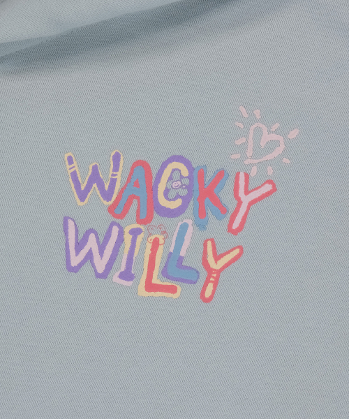 Wacky WiLLy(ワッキーウィリー)の「ウィメンズタイポセミオーバーフィットフードジップアップミント(パーカー・レディース・その他・F)」の4枚目の写真
