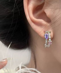 mul.（ムル）の「【456730】カラフルビジューフープピアス（RZ）（ピアス（両耳用））」