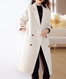 AMAJI（アマジ）の「ウールタッチダブルボタンコート（その他アウター