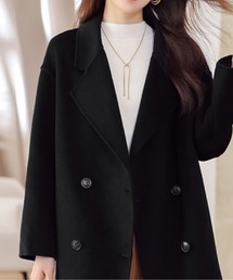 ウールコート ボタンコート ダブル」に該当するレディースのジャケット