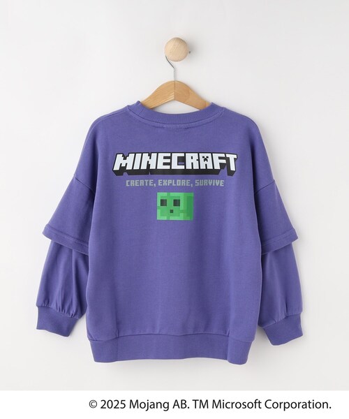SHOO・LA・RUE(シューラルー)の「【マインクラフト】アソートプリントスウェット(スウェット・キッズ・アイボリー/パープル系4/チャコールグレー・11/12/13/14/15 /10)」の5枚目の写真