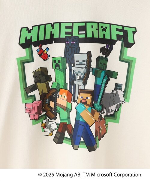 SHOO・LA・RUE(シューラルー)の「【マインクラフト】アソートプリントスウェット(スウェット・キッズ・アイボリー/パープル系4/チャコールグレー・11/12/13/14/15 /10)」の9枚目の写真