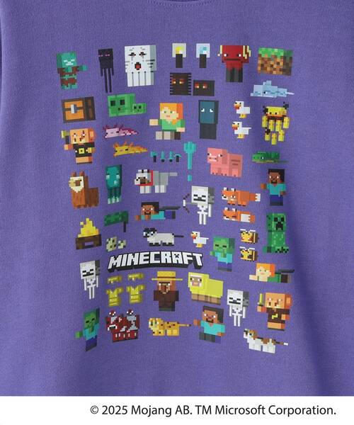 SHOO・LA・RUE(シューラルー)の「【マインクラフト】アソートプリントスウェット(スウェット・キッズ・アイボリー/パープル系4/チャコールグレー・11/12/13/14/15 /10)」の13枚目の写真