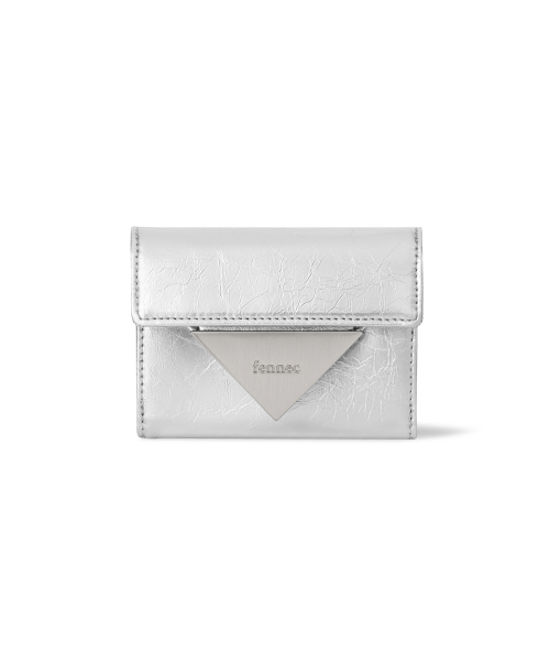 FENNEC(フェネック)の「CRINKLE TRIANGLE DOCO WALLET - SILVER(札入れ/マネークリップ・レディース・その他・FREE)」の2枚目の写真
