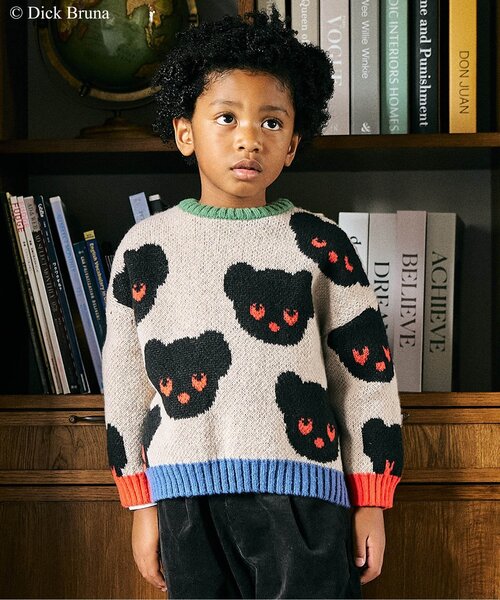 ブラック・ベア ニットプルオーバー（ニット/セーター）｜Dick Bruna