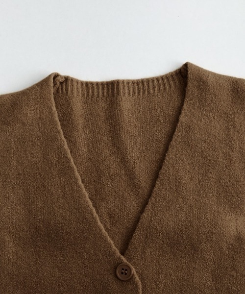 Miniministore(ミニミニストア)の「ニットベスト ニットジレ 重ね着 秋冬服(ベスト・レディース・ベージュ/オレンジ/マスタード/ブラウン/キャメル/ホワイト・FREE)」の20枚目の写真