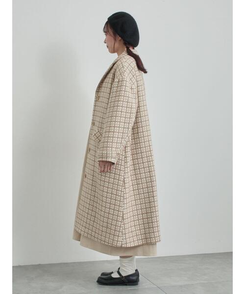 尾州ウール】フラワー柄ジャカードコート（その他アウター）｜TSUHARU