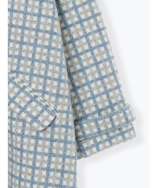 尾州ウール】フラワー柄ジャカードコート（その他アウター）｜TSUHARU