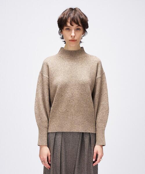 cloenc（クロエンス）の「【手洗い可】ラメハイネックニットプルオーバー（ニット/セーター・レディース・オフホワイト/ライトグレー系8/チャコール/ピンク系1/ベージュ系その他2・02）」の9枚目の写真