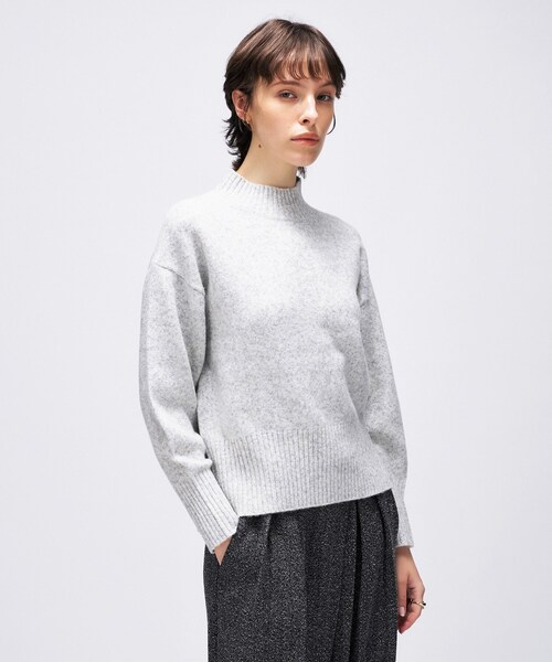 cloenc（クロエンス）の「【手洗い可】ラメハイネックニットプルオーバー（ニット/セーター・レディース・オフホワイト/ライトグレー系8/チャコール/ピンク系1/ベージュ系その他2・02）」の21枚目の写真