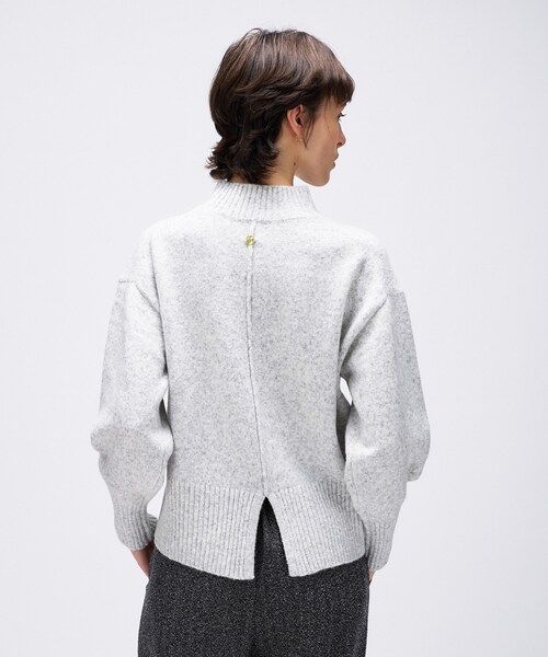 cloenc（クロエンス）の「【手洗い可】ラメハイネックニットプルオーバー（ニット/セーター・レディース・オフホワイト/ライトグレー系8/チャコール/ピンク系1/ベージュ系その他2・02）」の19枚目の写真