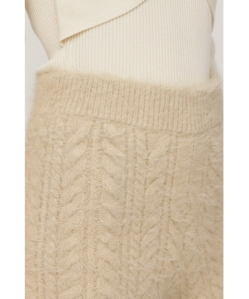 SLY（スライ）の「SHINY CABLE S/PT シャイニー ケーブル ショートパンツ 秋服 冬服（スラックス・レディース・アイボリー/グレー/ブラウン・FREE）」の10枚目の写真