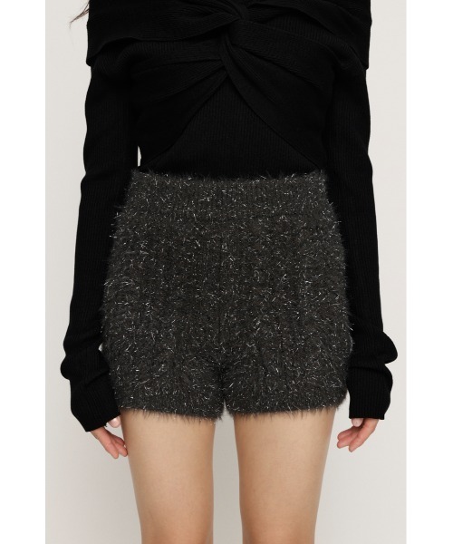 SLY（スライ）の「SHINY CABLE S/PT シャイニー ケーブル ショートパンツ 秋服 冬服（スラックス・レディース・アイボリー/グレー/ブラウン・FREE）」の15枚目の写真