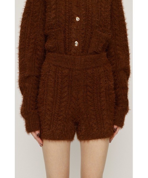 SLY（スライ）の「SHINY CABLE S/PT シャイニー ケーブル ショートパンツ 秋服 冬服（スラックス・レディース・アイボリー/グレー/ブラウン・FREE）」の19枚目の写真