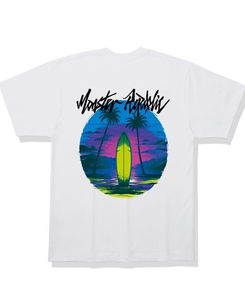 MONSTER REPUBLIC(モンスターリパブリック)の「サーフィンシェイク ミッドナイトブルー Tシャツ ホワイト(Tシャツ/カットソー・レディース・その他・LARGE/MEDIUM/SMALL/X-LARGE)」の2枚目の写真