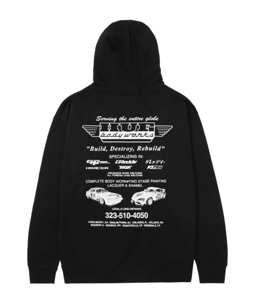 HUF X GREDDY BODY WORKS HOODIE（パーカー）｜HUF（ハフ）の