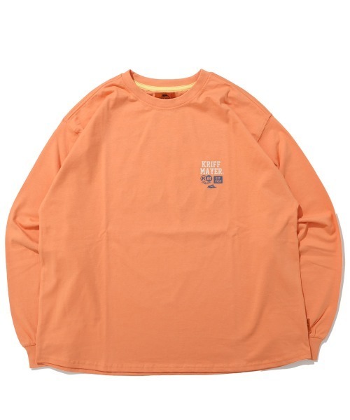 KRIFF MAYER(クリフメイヤー)の「クリフラビット 発泡プリント ロンT / バックプリント チュニックTシャツ(綿100%・体型カバー)(Tシャツ/カットソー・レディース・オフホワイト/ミント/オレンジ/チャコール/カラフル・LARGE/MEDIUM)」の17枚目の写真