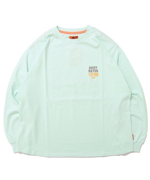 KRIFF MAYER(クリフメイヤー)の「クリフラビット 発泡プリント ロンT / バックプリント チュニックTシャツ(綿100%・体型カバー)(Tシャツ/カットソー・レディース・オフホワイト/ミント/オレンジ/チャコール/カラフル・LARGE/MEDIUM)」の13枚目の写真