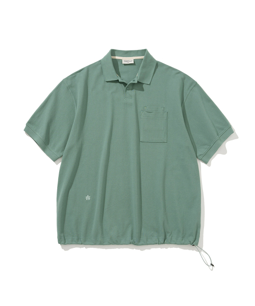 ae pique стринг S/S футболка sage green