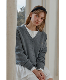 ANC BASIC V-NECK CARDIGAN_GREY