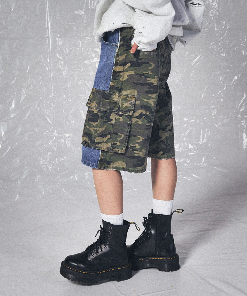 SCHISM INDUCING(スキズムインデューシング)の「HYBRID DEMO SHORTS, BLUE(その他パンツ・レディース・その他・SMALL/LARGE)」の1枚目の写真
