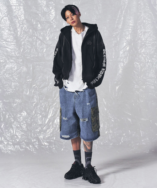 SCHISM INDUCING(スキズムインデューシング)の「HYBRID DEMO SHORTS, BLUE(その他パンツ・レディース・その他・SMALL/LARGE)」の13枚目の写真