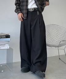 2WAYカラビナ付きアクセントワイドアソートパンツ