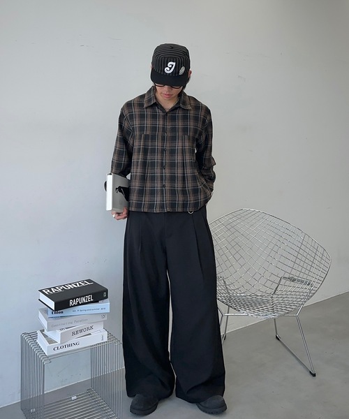 MandO(エムオー)(エムオー)の「2WAYカラビナ付きアクセントワイドアソートパンツ(スラックス・メンズ・ブラック系その他/ブラック・LARGE/MEDIUM/SMALL)」の6枚目の写真