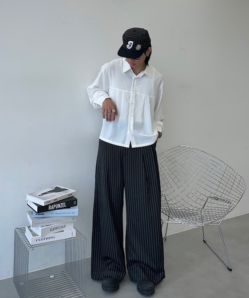 MandO(エムオー)(エムオー)の「2WAYカラビナ付きアクセントワイドアソートパンツ(スラックス・メンズ・ブラック系その他/ブラック・LARGE/MEDIUM/SMALL)」の16枚目の写真
