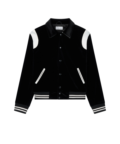 ROLLINGSTUDIOS(ローリングスタジオ)の「VELVET VARSITY JACKET BLACK(スタジャン・レディース・その他・X-SMALL/XX-LARGE/SMALL/LARGE/MEDIUM/X-LARGE)」の1枚目の写真