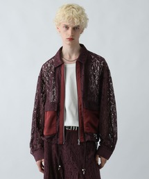 【雰囲気最高❗️】ビンテージ アンティーク 花柄 ジャケット 古着 総柄 クールドッツストレッチ花柄 ジャケット（JKJHSM0501