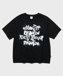 スクラブルペイントTシャツ(ブラック)