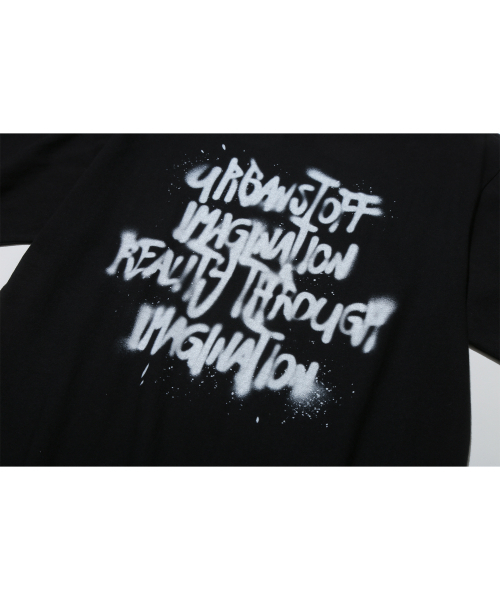 URBANSTOFF(アーバンストッフ)の「スクラブルペイントTシャツ(ブラック)(Tシャツ/カットソー・レディース・その他・LARGE/MEDIUM/SMALL)」の4枚目の写真
