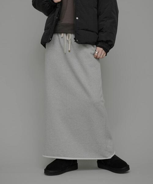 URBAN RESEARCH Sonny Label（アーバンリサーチサニーレーベル）の「裏起毛スウェットナロースカート（スカート・レディース・ブラック/グレー・FREE）」の4枚目の写真