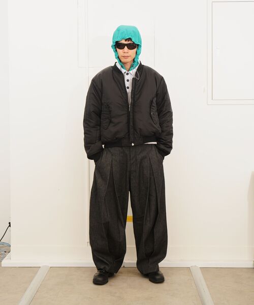 FOSTEX GARMENTS（フォステックスガーメンツ）の「FOSTEX MCD / フォステックスエムシーディー SUN-FADED COTTON PADDED BOMBER（MA-1・メンズ・ブラック/カーキ・X-SMALL/SMALL/MEDIUM）」の9枚目の写真