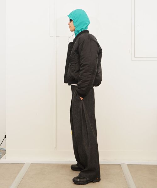 FOSTEX GARMENTS（フォステックスガーメンツ）の「FOSTEX MCD / フォステックスエムシーディー SUN-FADED COTTON PADDED BOMBER（MA-1・メンズ・ブラック/カーキ・X-SMALL/SMALL/MEDIUM）」の10枚目の写真