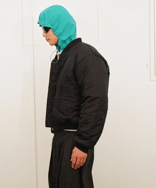 FOSTEX GARMENTS（フォステックスガーメンツ）の「FOSTEX MCD / フォステックスエムシーディー SUN-FADED COTTON PADDED BOMBER（MA-1・メンズ・ブラック/カーキ・X-SMALL/SMALL/MEDIUM）」の13枚目の写真