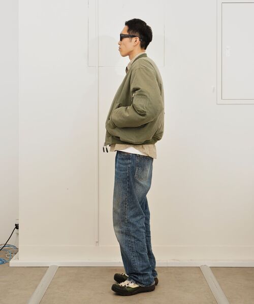 FOSTEX GARMENTS（フォステックスガーメンツ）の「FOSTEX MCD / フォステックスエムシーディー SUN-FADED COTTON PADDED BOMBER（MA-1・メンズ・ブラック/カーキ・X-SMALL/SMALL/MEDIUM）」の16枚目の写真