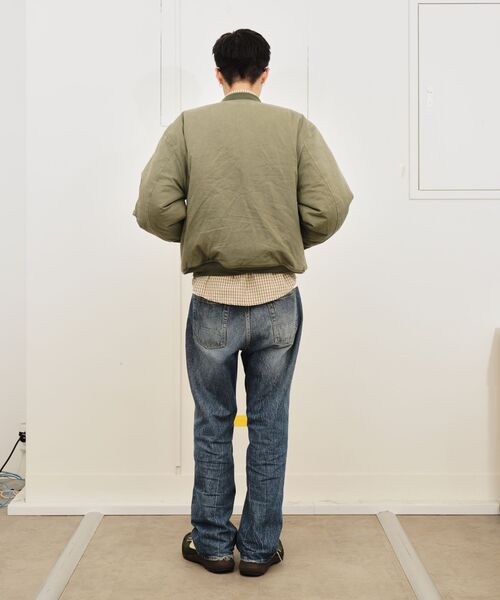 FOSTEX GARMENTS（フォステックスガーメンツ）の「FOSTEX MCD / フォステックスエムシーディー SUN-FADED COTTON PADDED BOMBER（MA-1・メンズ・ブラック/カーキ・X-SMALL/SMALL/MEDIUM）」の17枚目の写真