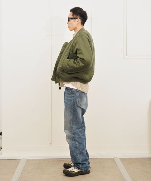 FOSTEX GARMENTS（フォステックスガーメンツ）の「FOSTEX MCD / フォステックスエムシーディー SUN-FADED COTTON PADDED BOMBER（MA-1・メンズ・ブラック/カーキ・X-SMALL/SMALL/MEDIUM）」の22枚目の写真